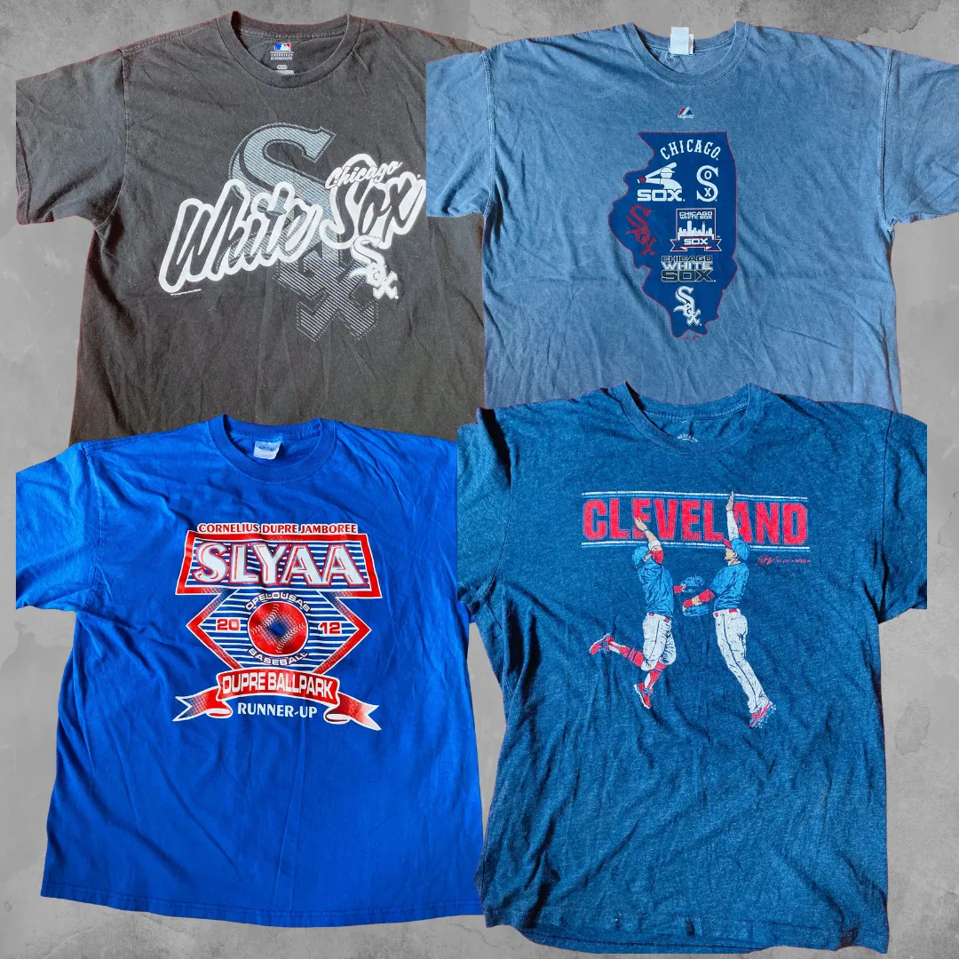 100 Piece Grade A T-Shirts: Baseball