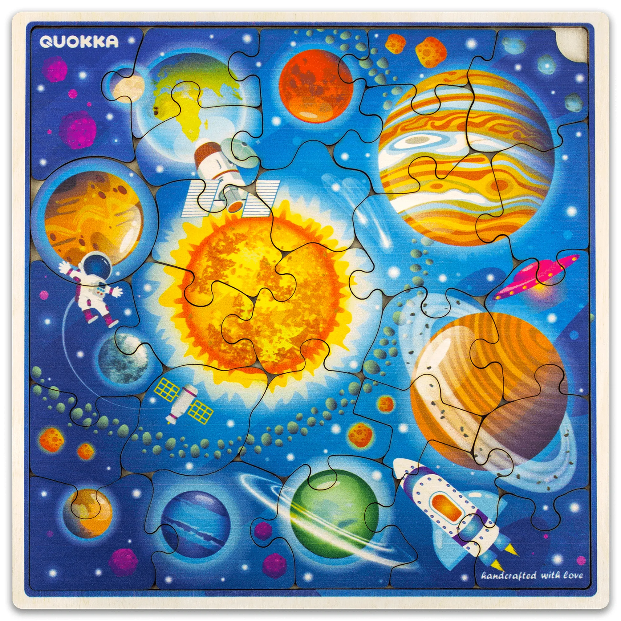 28 Pieces Wooden Puzzles for Kids | Space