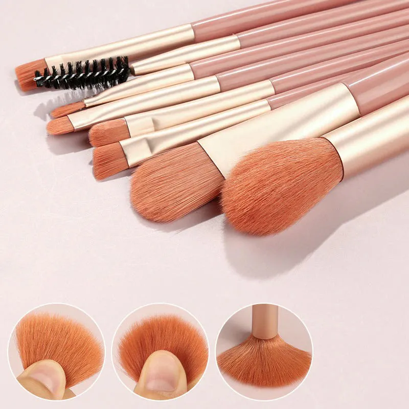 8 Pieces Travel Essential Mini Makeup Tool Brush Sets