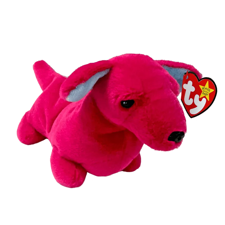 Beanie Babies: Stretch Pink Dachshund Regular