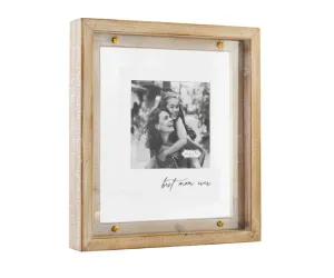 Best Mom Ever Wood & Brass Frame