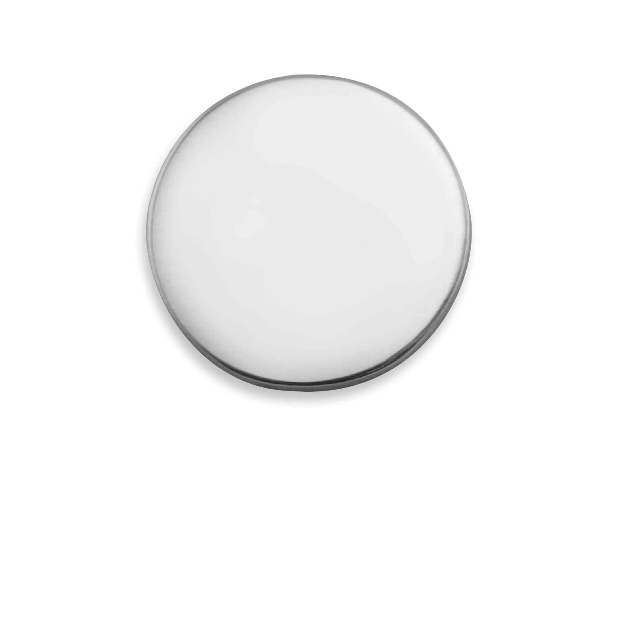 Blank Round Polished Stainless Steel Pendant / SBB0014