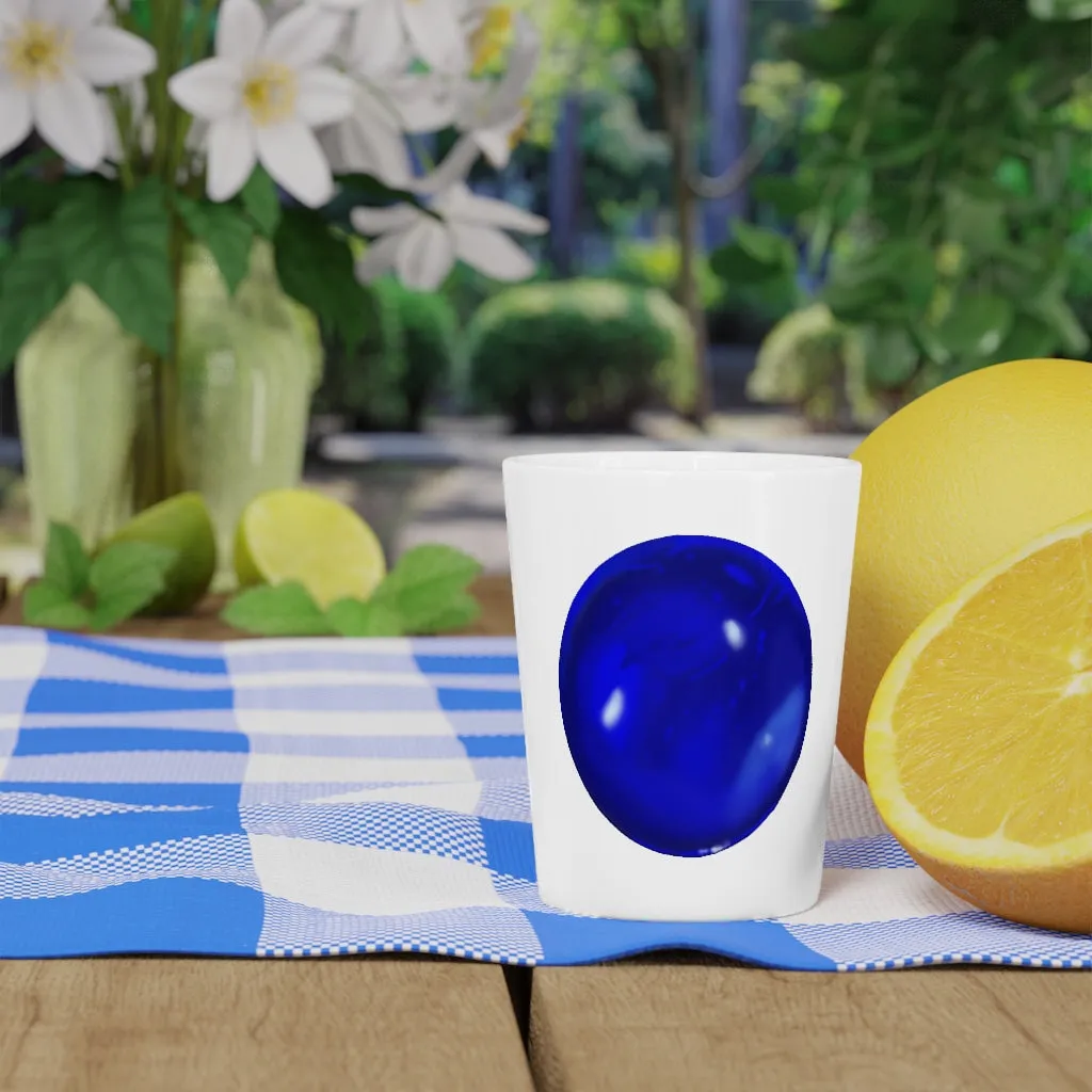 Blue Orb Shot Glass