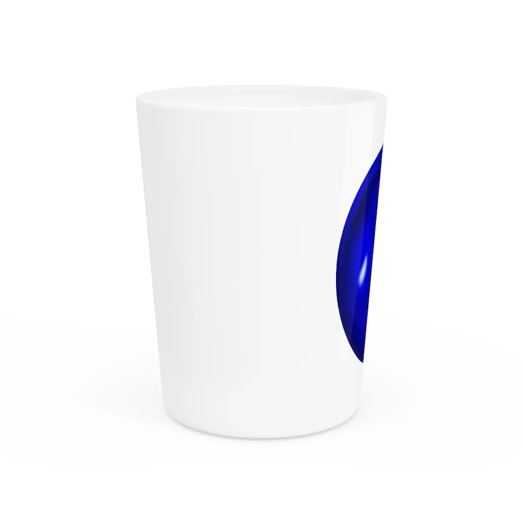 Blue Orb Shot Glass