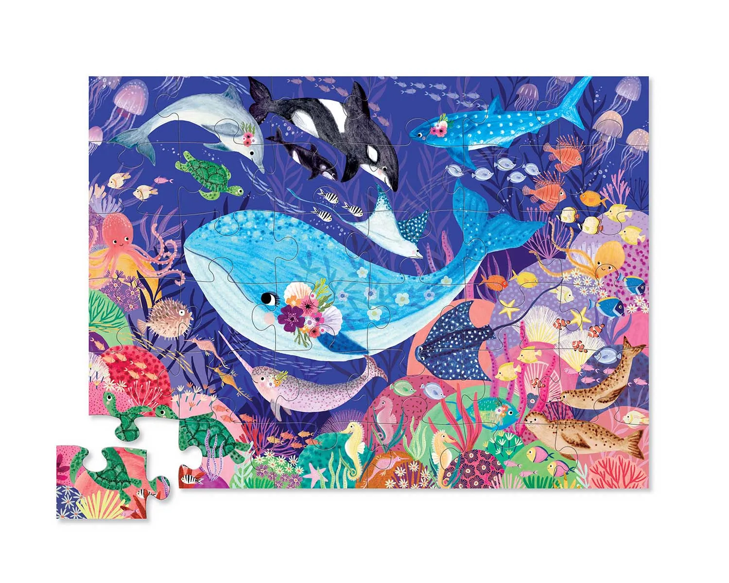 Crocodile Creek 36 Piece Floor Puzzle Ocean Dreams