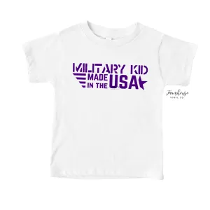 Custom Military Kid Made in USA Shirt