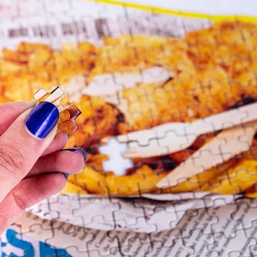 Fish & Chips Double-Sided Jigsaw Puzzle