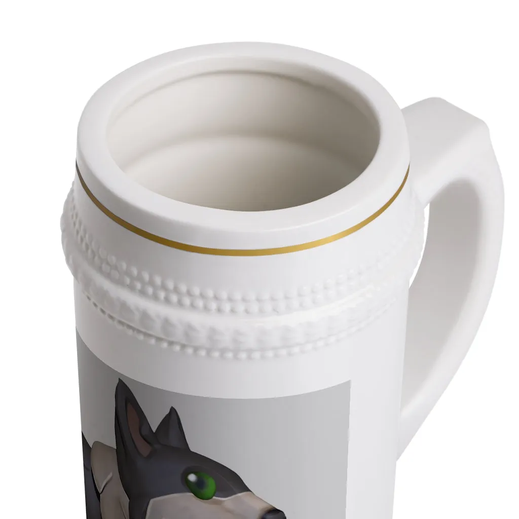 Grey Dog Stein Mug