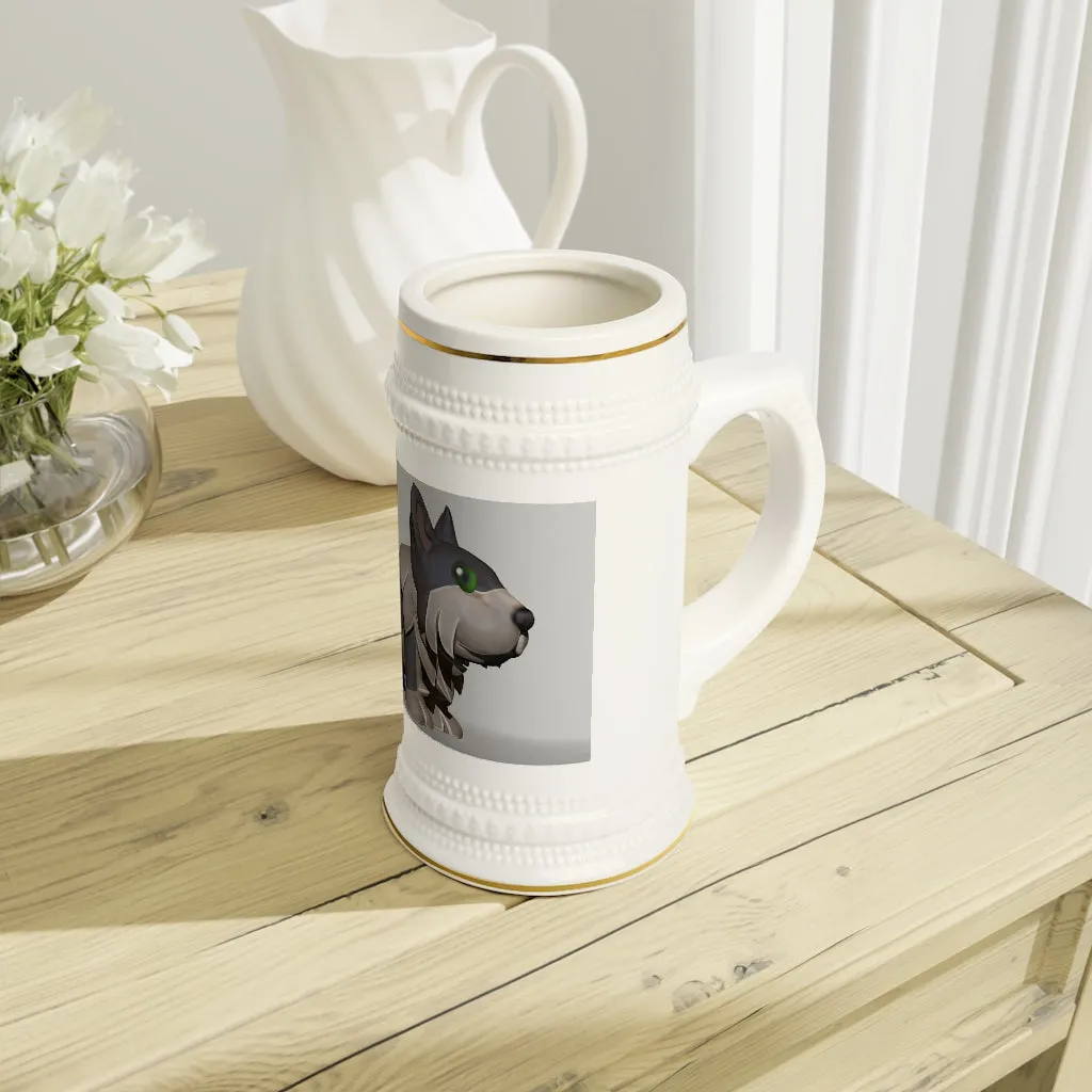 Grey Dog Stein Mug