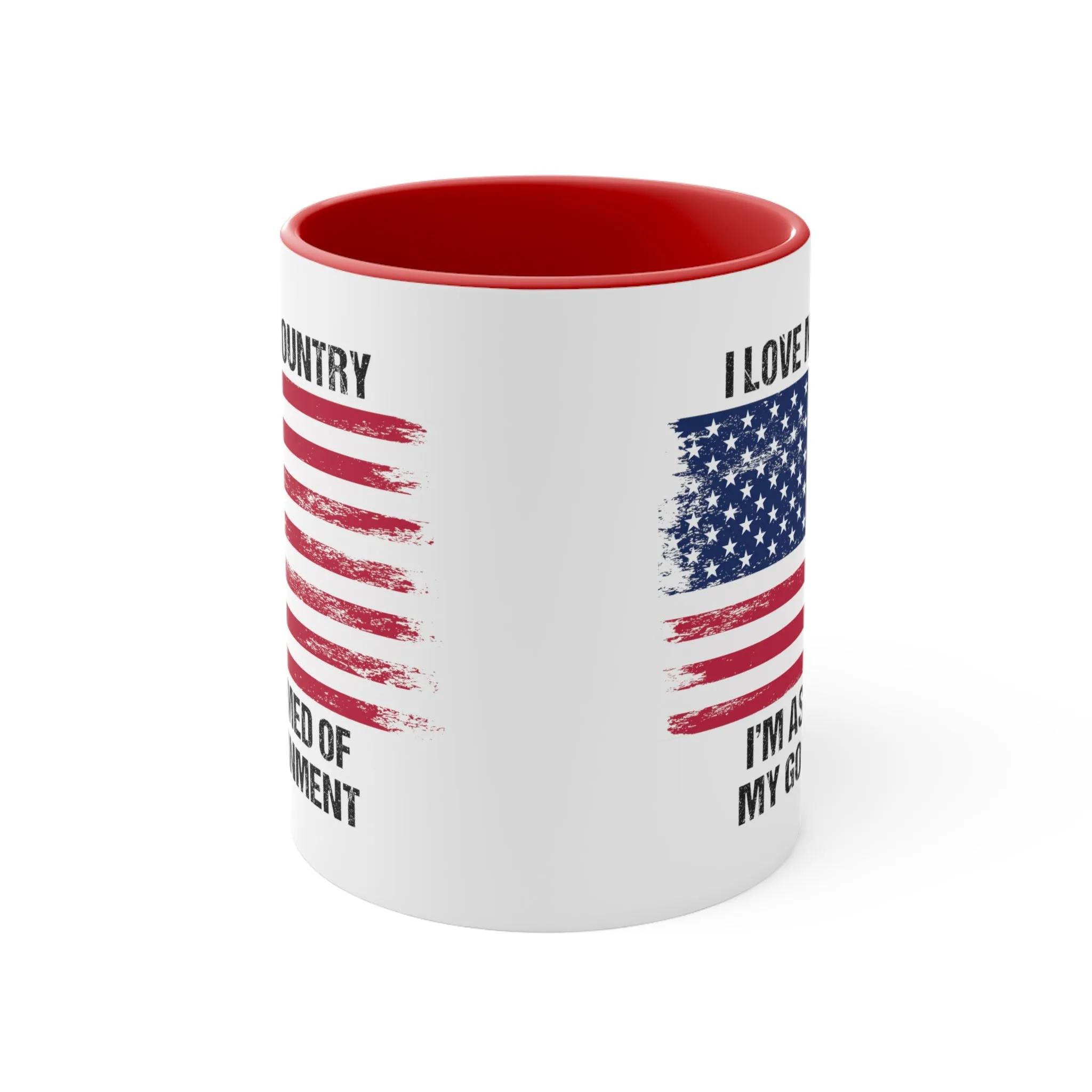 I Love My Country Mug (2 sizes, 2 colors)