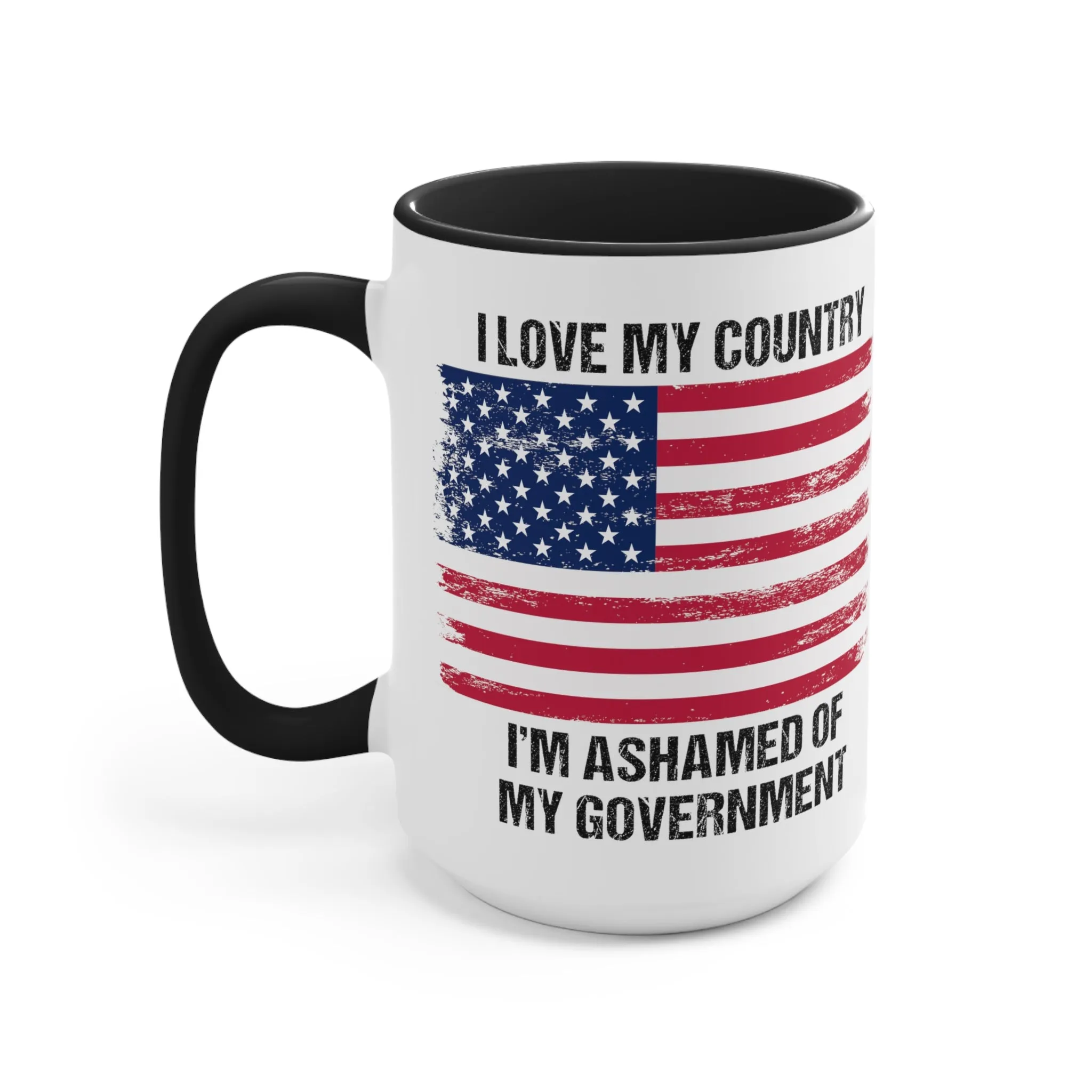 I Love My Country Mug (2 sizes, 2 colors)