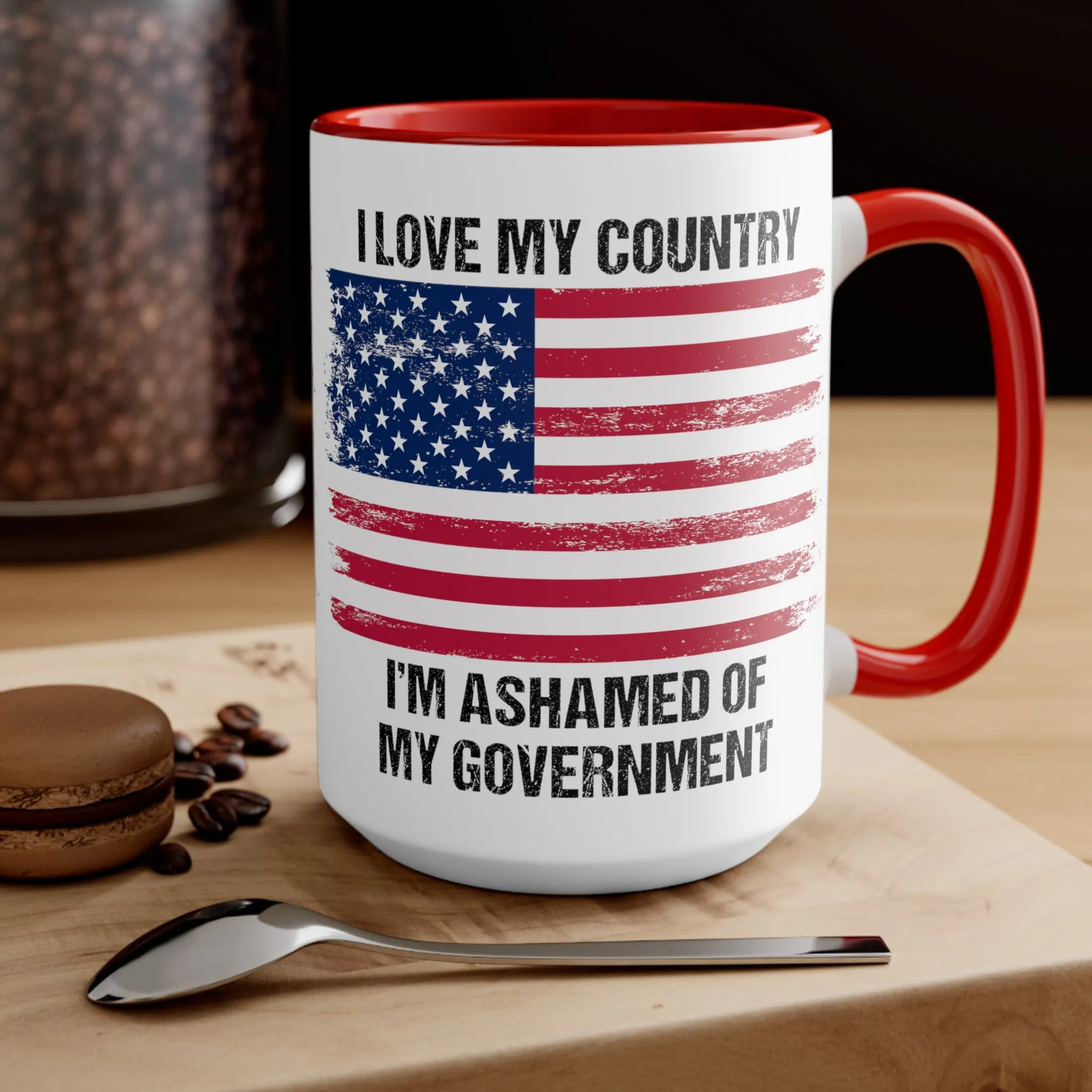 I Love My Country Mug (2 sizes, 2 colors)