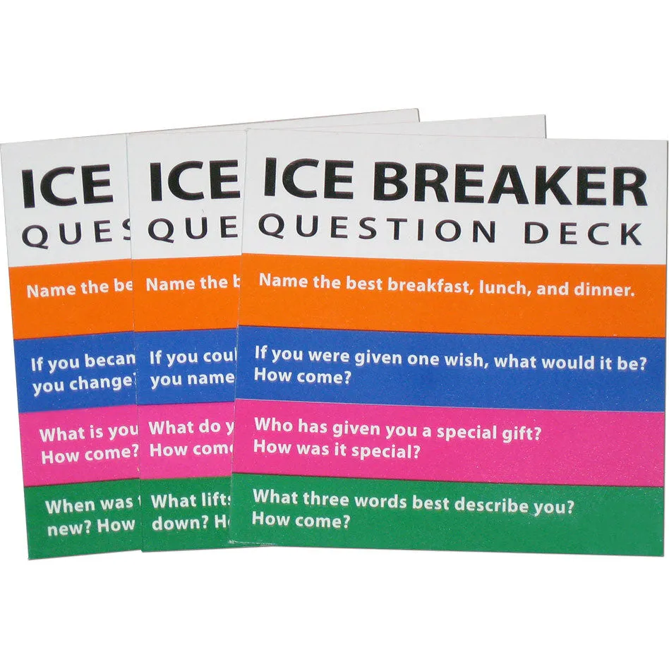 Ice Breaker Question Deck