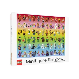 Lego Minifigure Rainbow 1000 Piece Jigsaw Puzzle