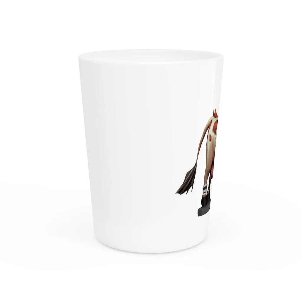 Light Brown Cow Shot Glass