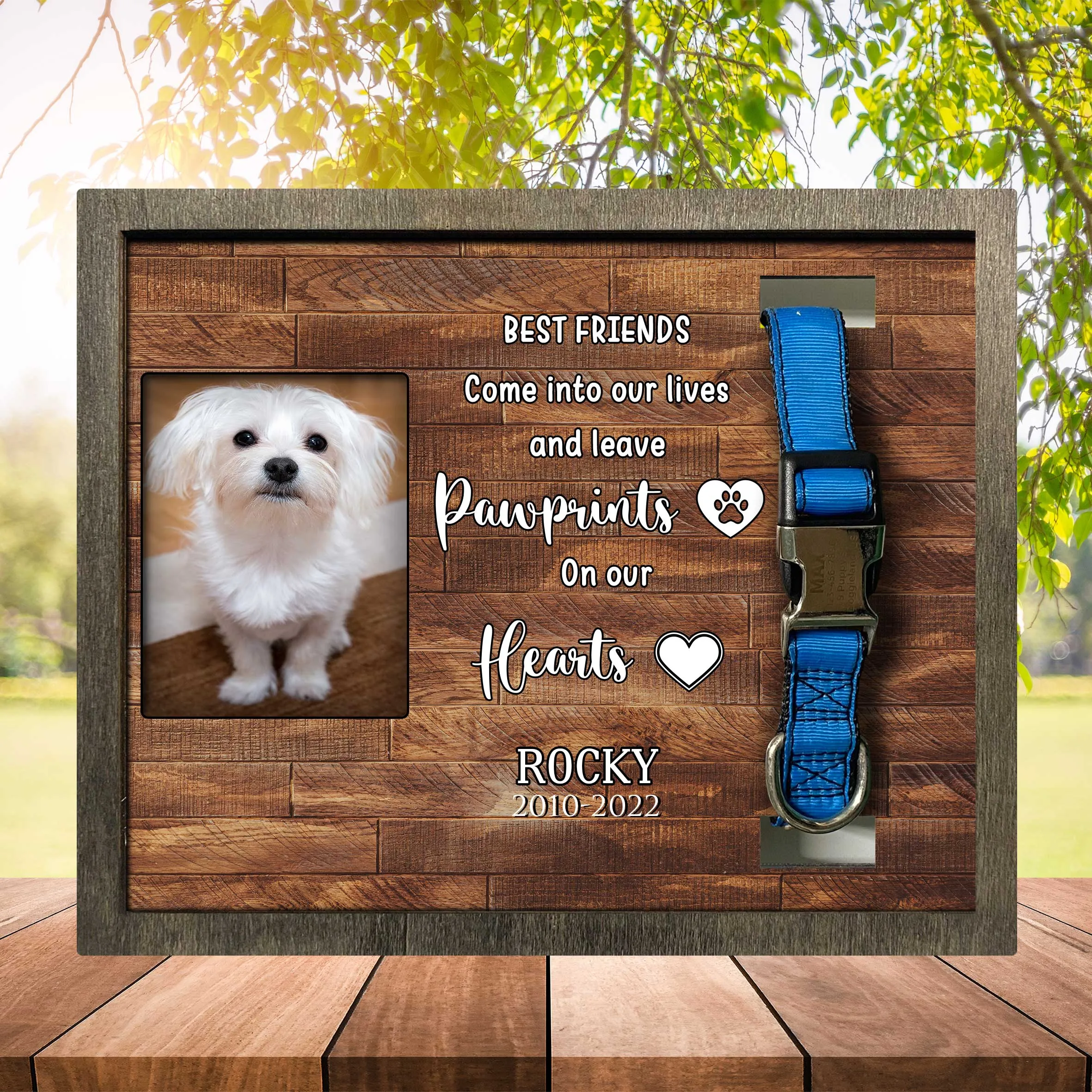 Lost Of Maltese Dog Keepsake, Memorial Dog Picture Frame For Maltese's Death