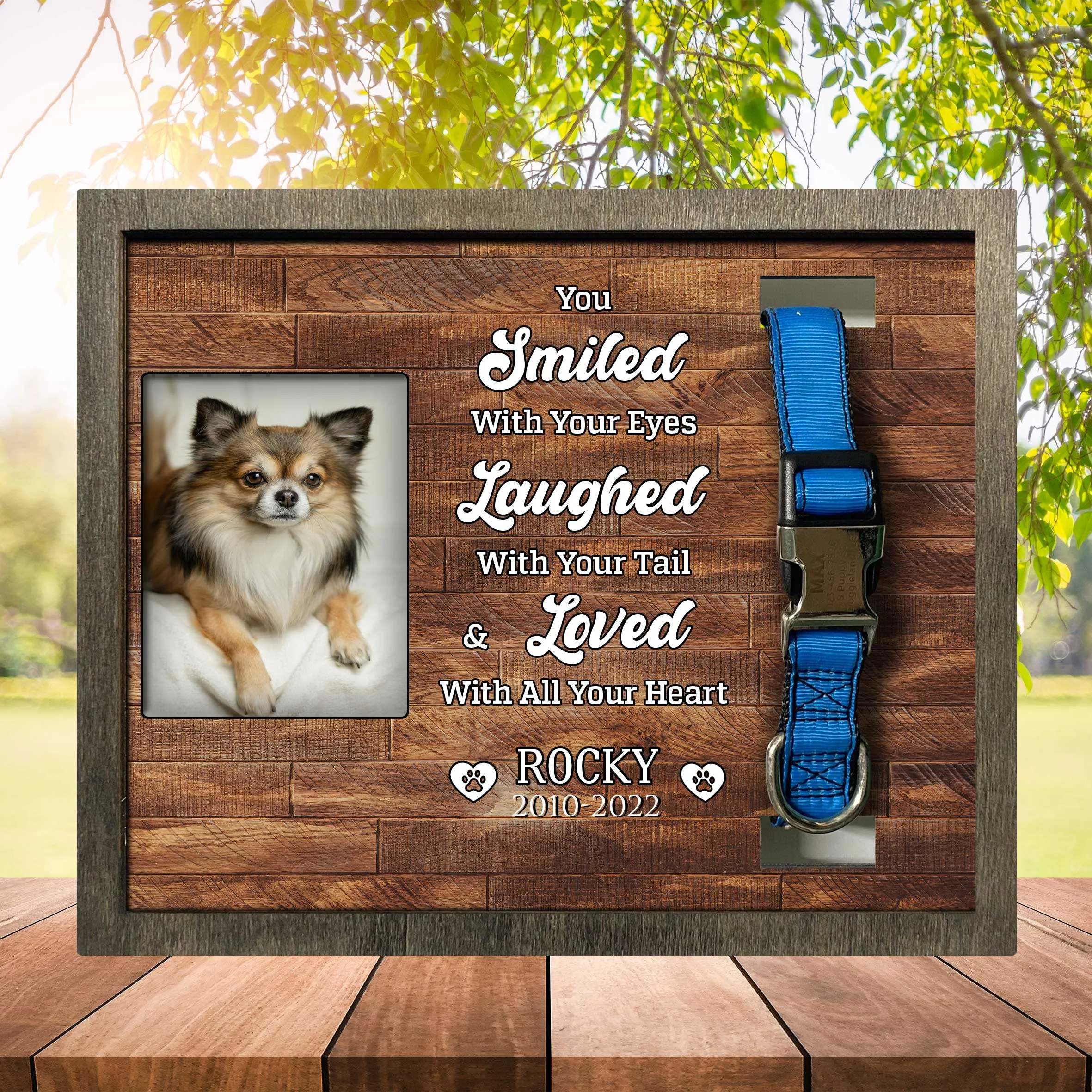 Memorial Pet Frame For Loss Of Chihuahua Dog, Lost Of Pet Memorial Keepsake