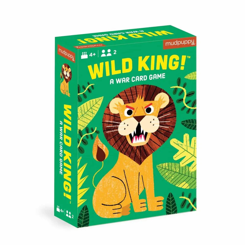 Mudpuppy Card Game - Wild King! (War)