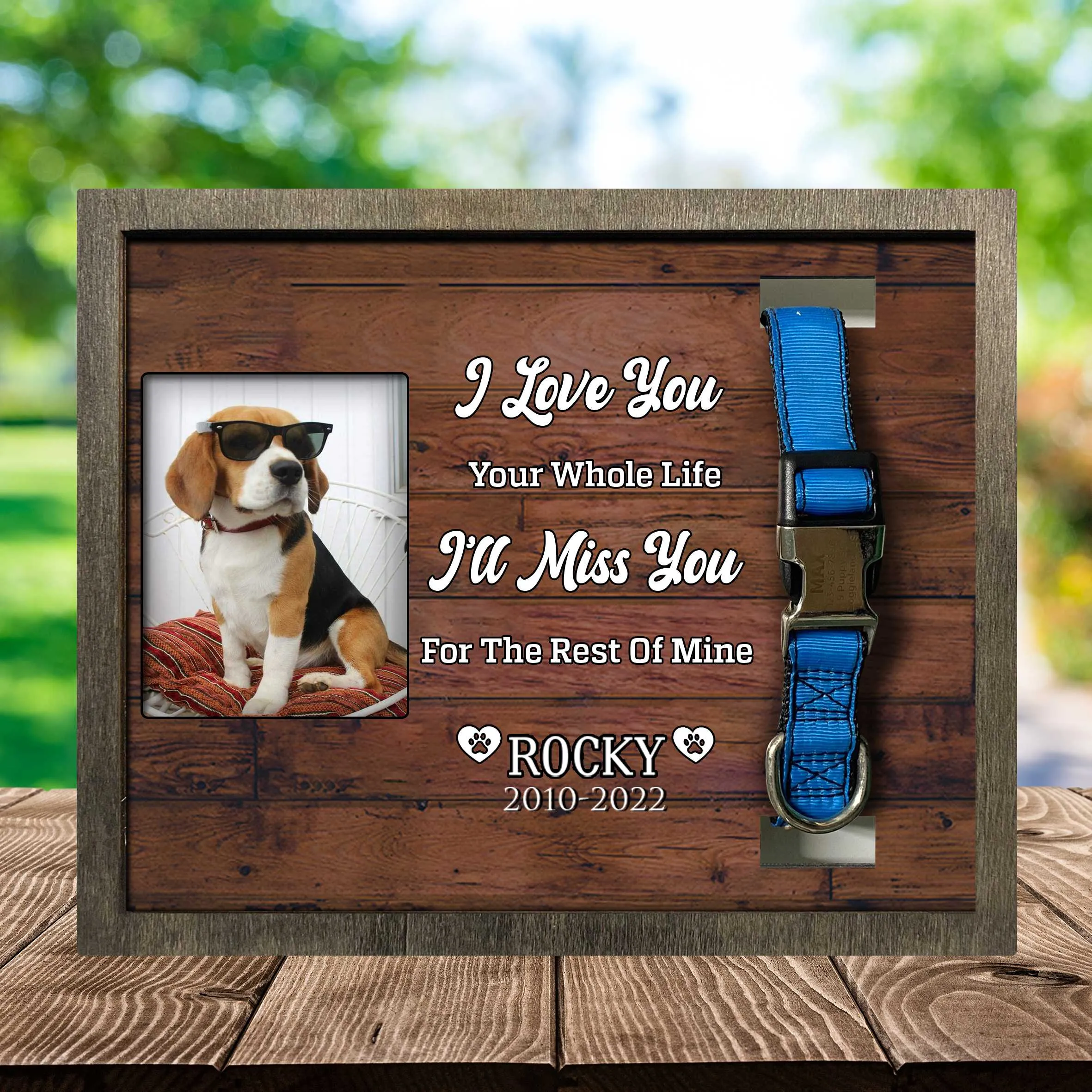 My Hardest Goodbye Picture Frame, Pet Memorial Picture Frame, Loss Of Dog Gifts