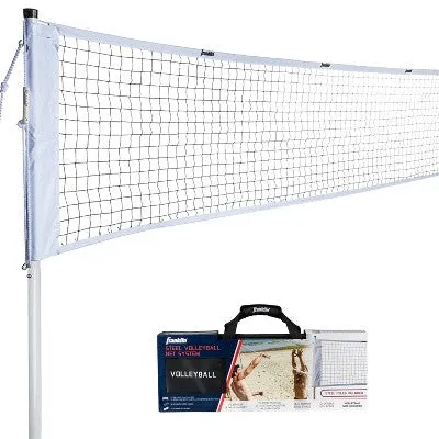 New - Franklin Sports Steel Volleyball Net System