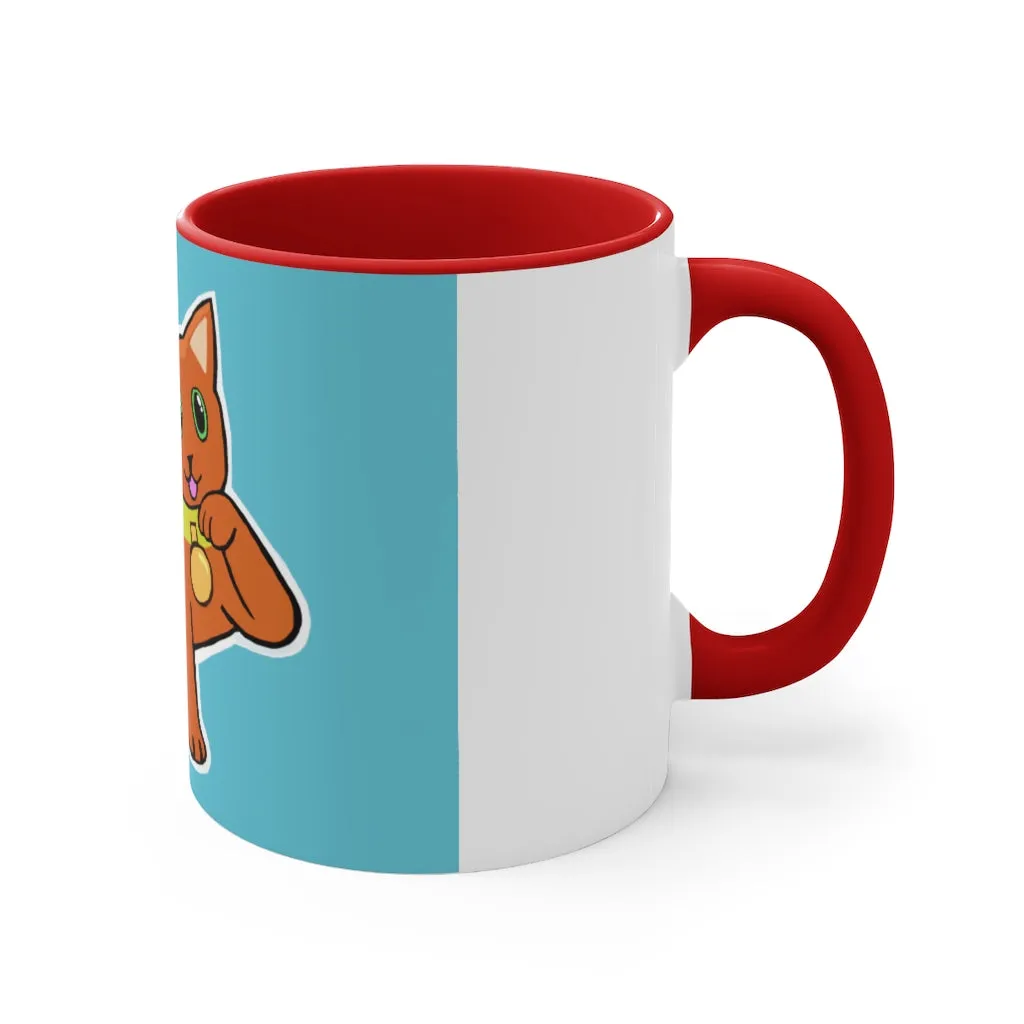 Orange Kitty Accent Mug