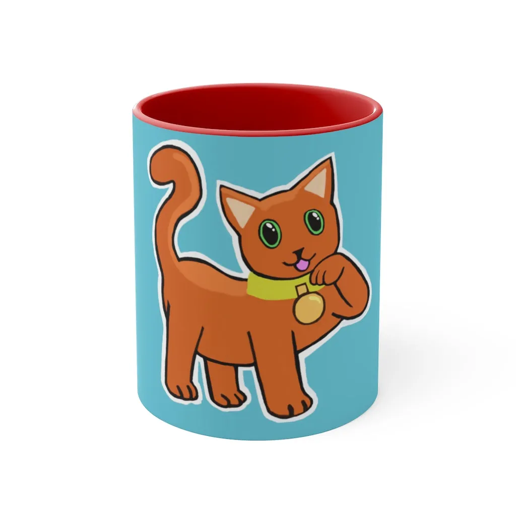 Orange Kitty Accent Mug