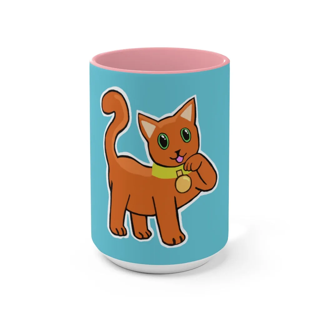 Orange Kitty Accent Mug