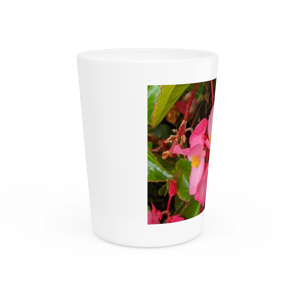 Pink Flower Shot Glass