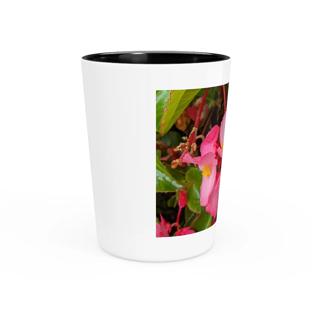 Pink Flower Shot Glass