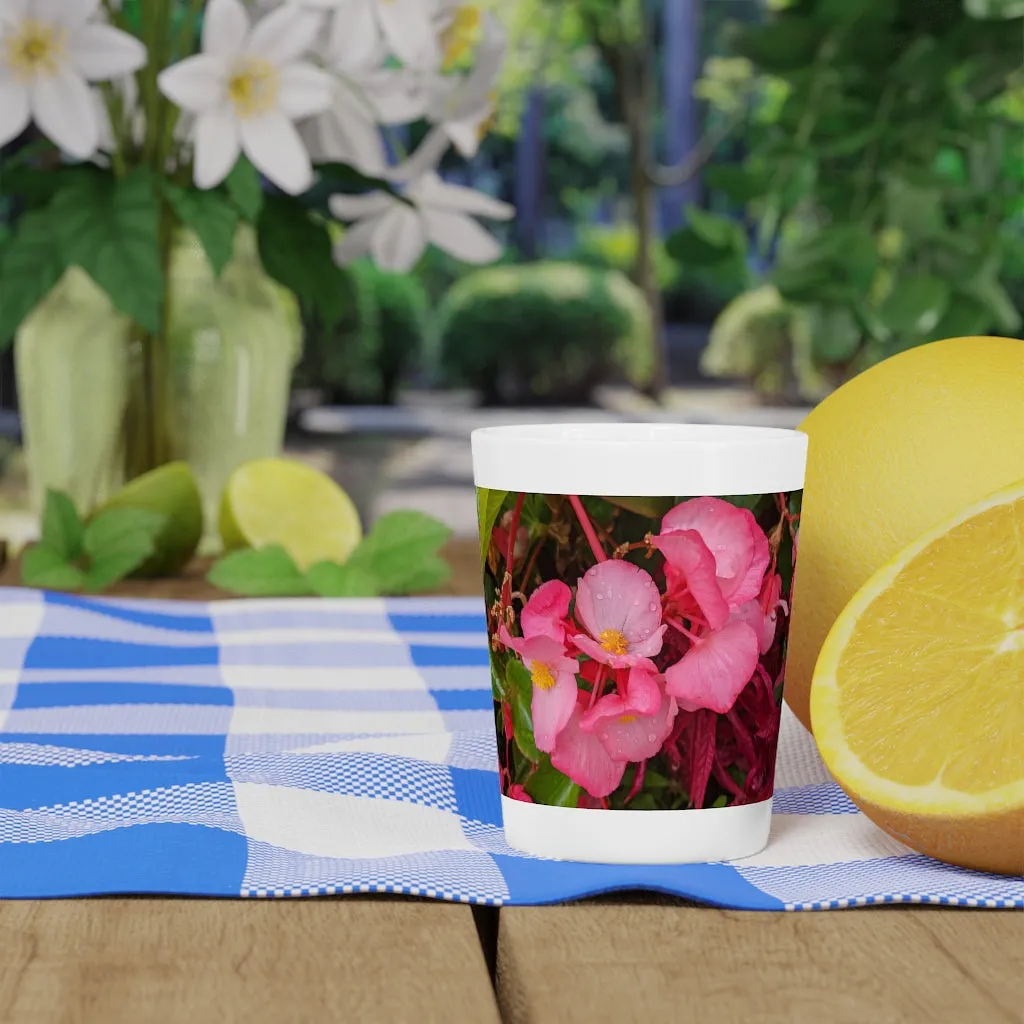 Pink Flower Shot Glass