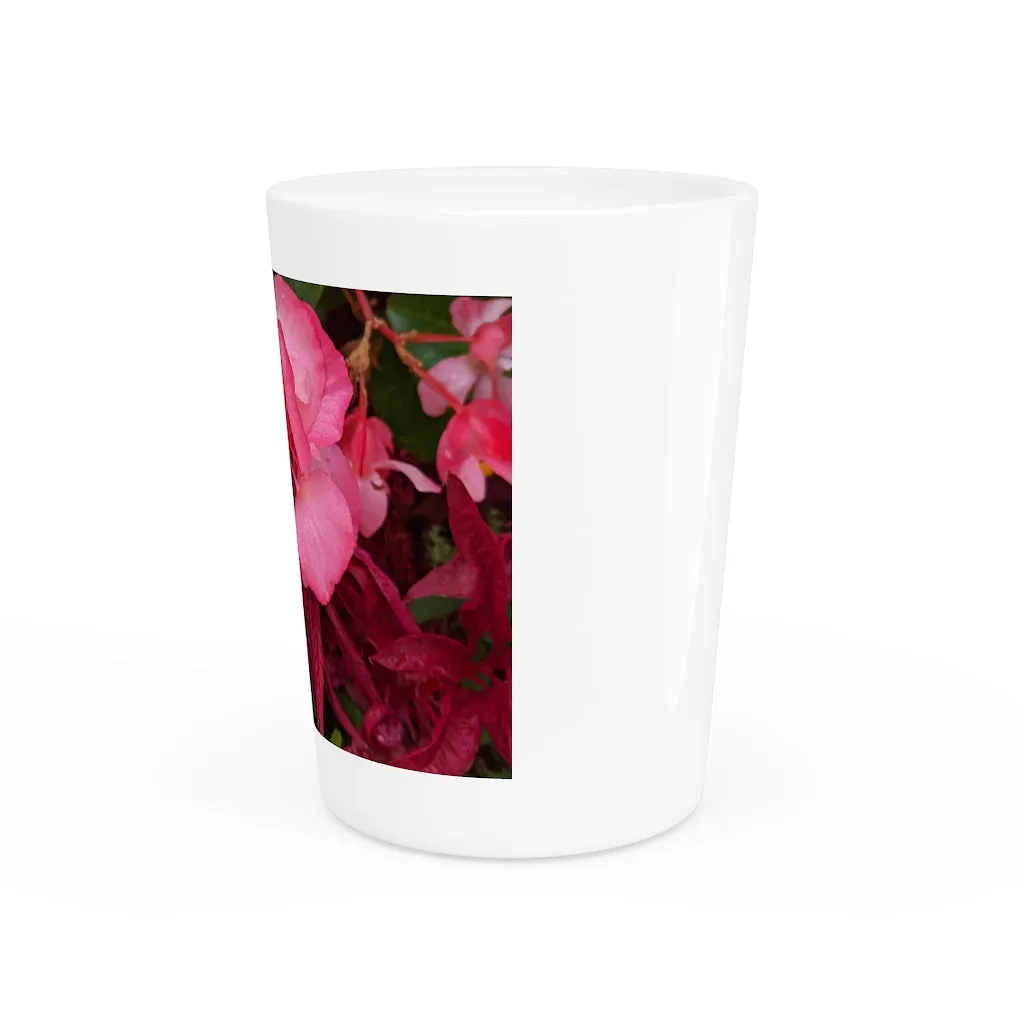 Pink Flower Shot Glass