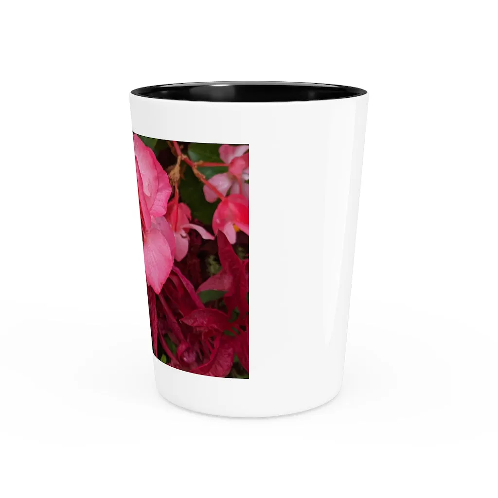 Pink Flower Shot Glass