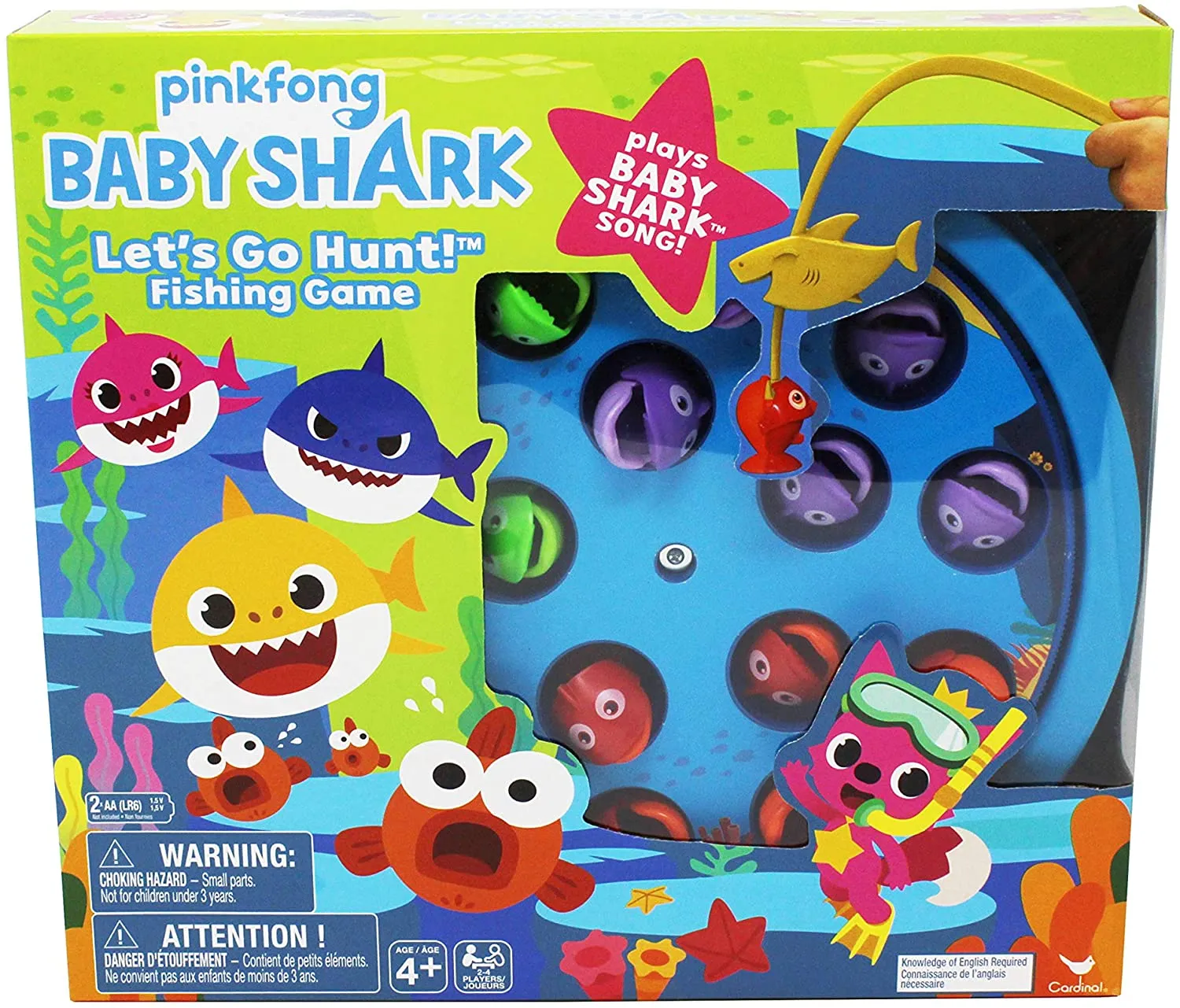 Pinkfong Baby Shark Let's Go Hunt Musical Fishing Game, for Families and Kids Ages 4 and Up