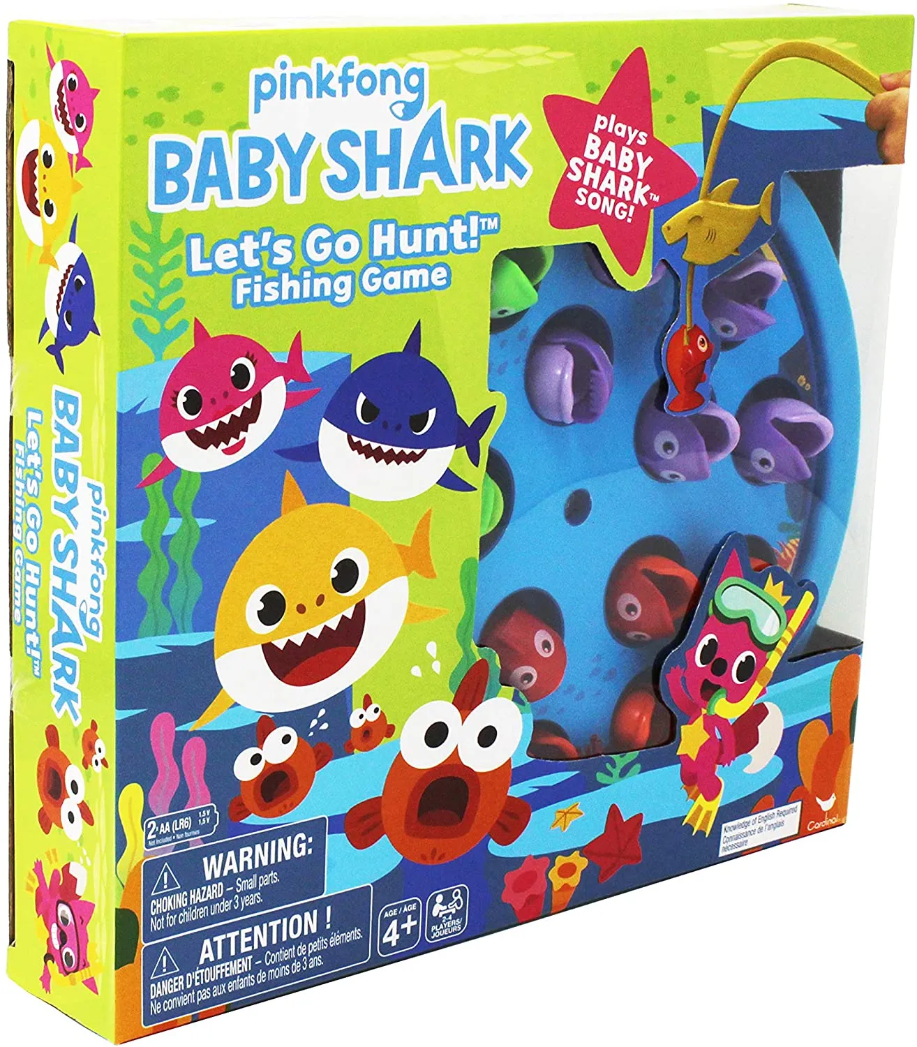 Pinkfong Baby Shark Let's Go Hunt Musical Fishing Game, for Families and Kids Ages 4 and Up