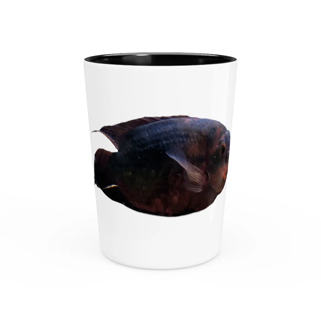 Red Black Fish Shot Glass