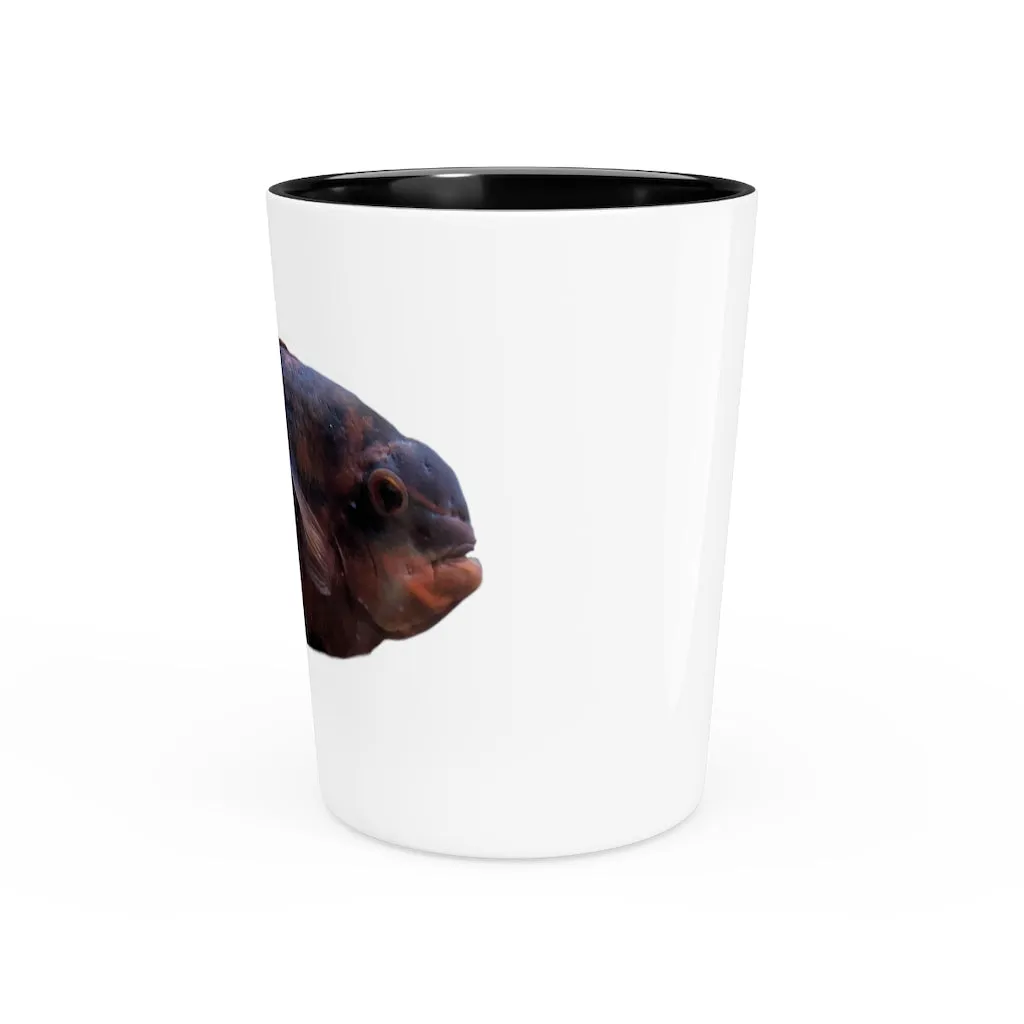 Red Black Fish Shot Glass