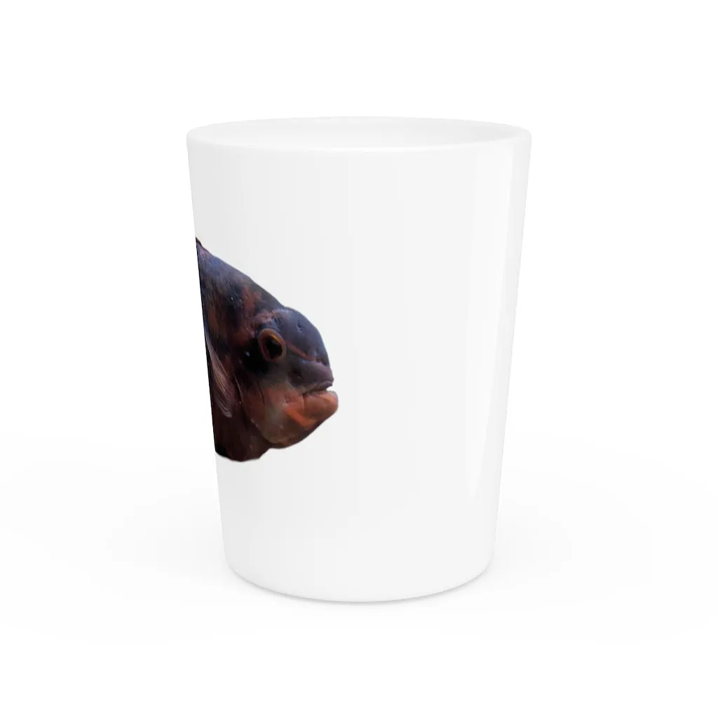 Red Black Fish Shot Glass