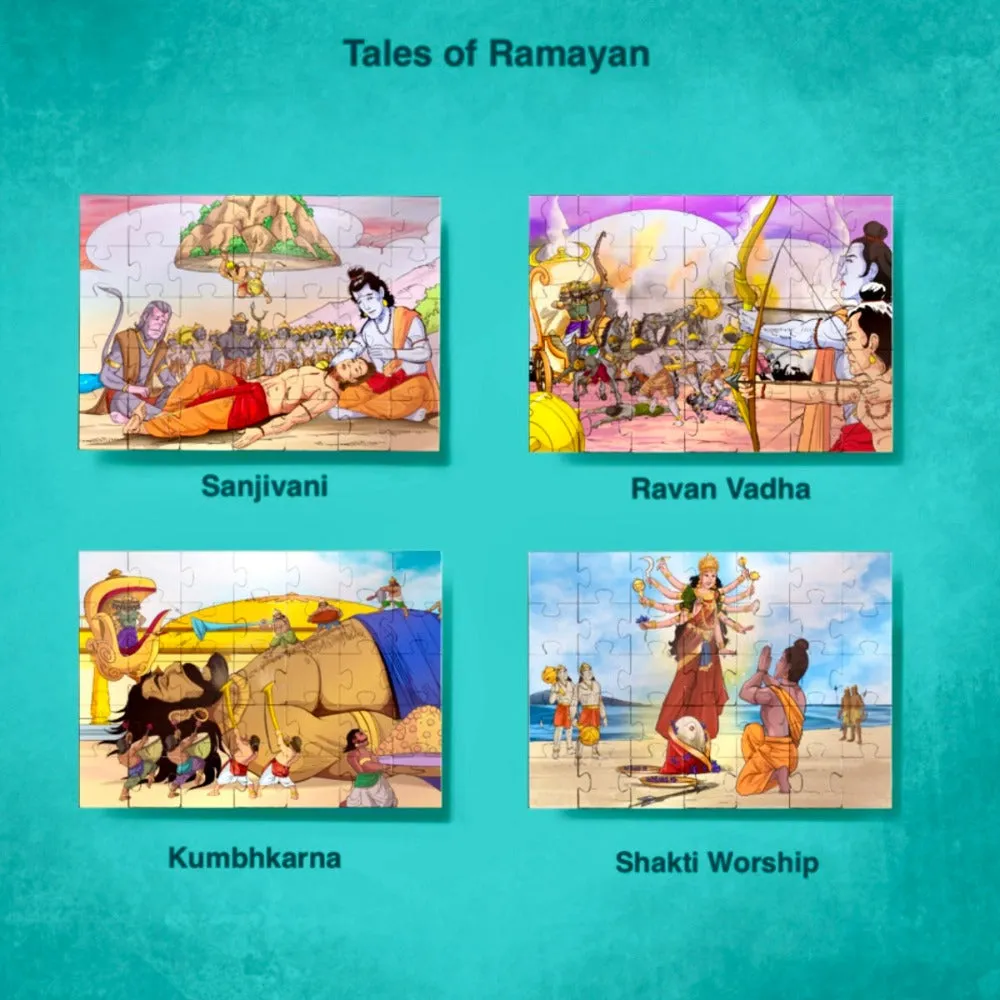 Tales of Ramayan Jigsaw Puzzle (4 x 35 Pieces)