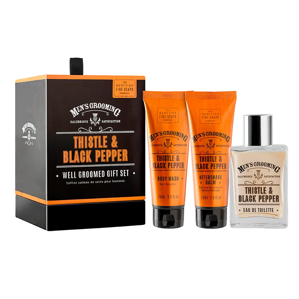 Thistle & Black Pepper Well Groomed Gift Set