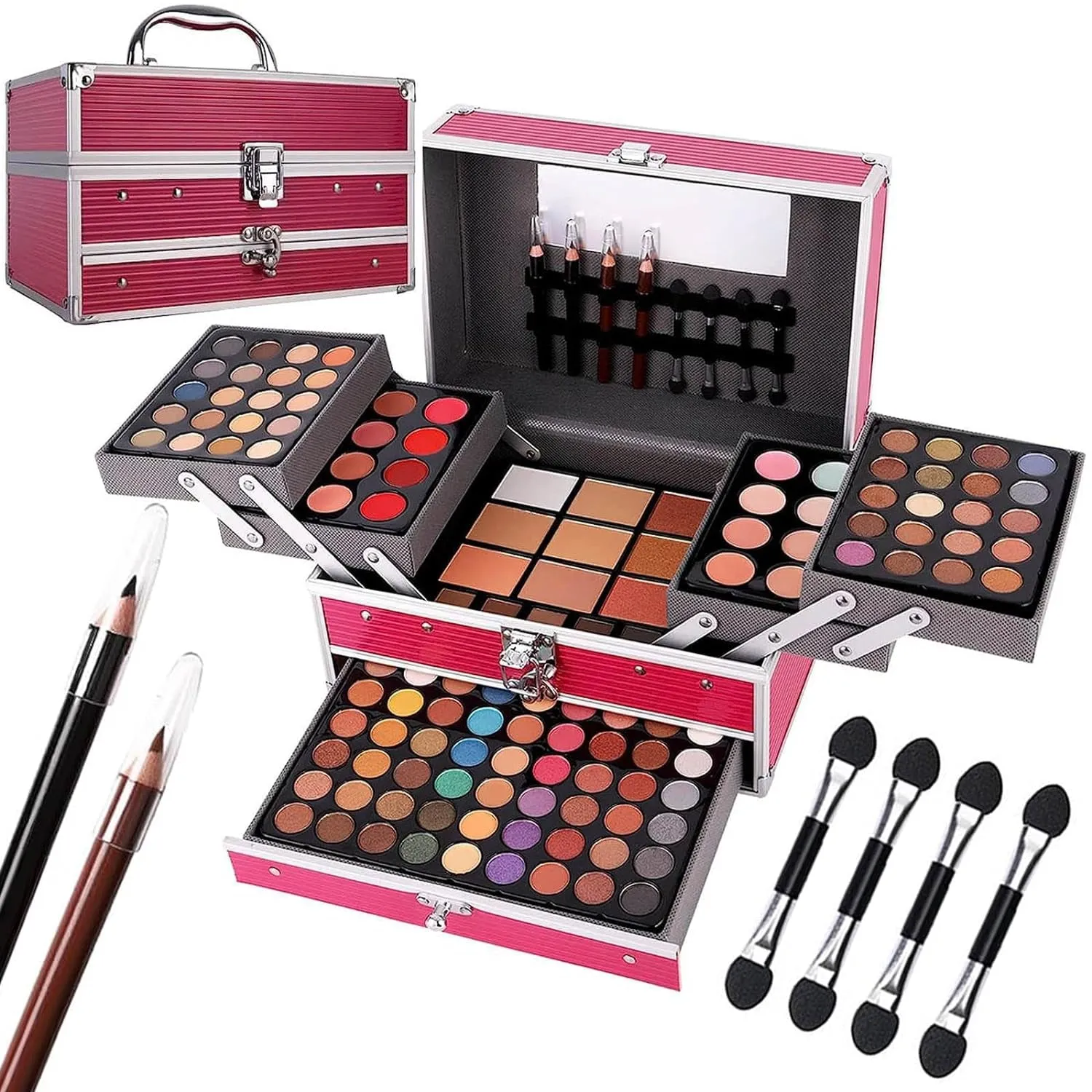 Ultimate 148-Color Makeup Kit for Women - All-in-One Palette & Brushes for Artists and Beginners