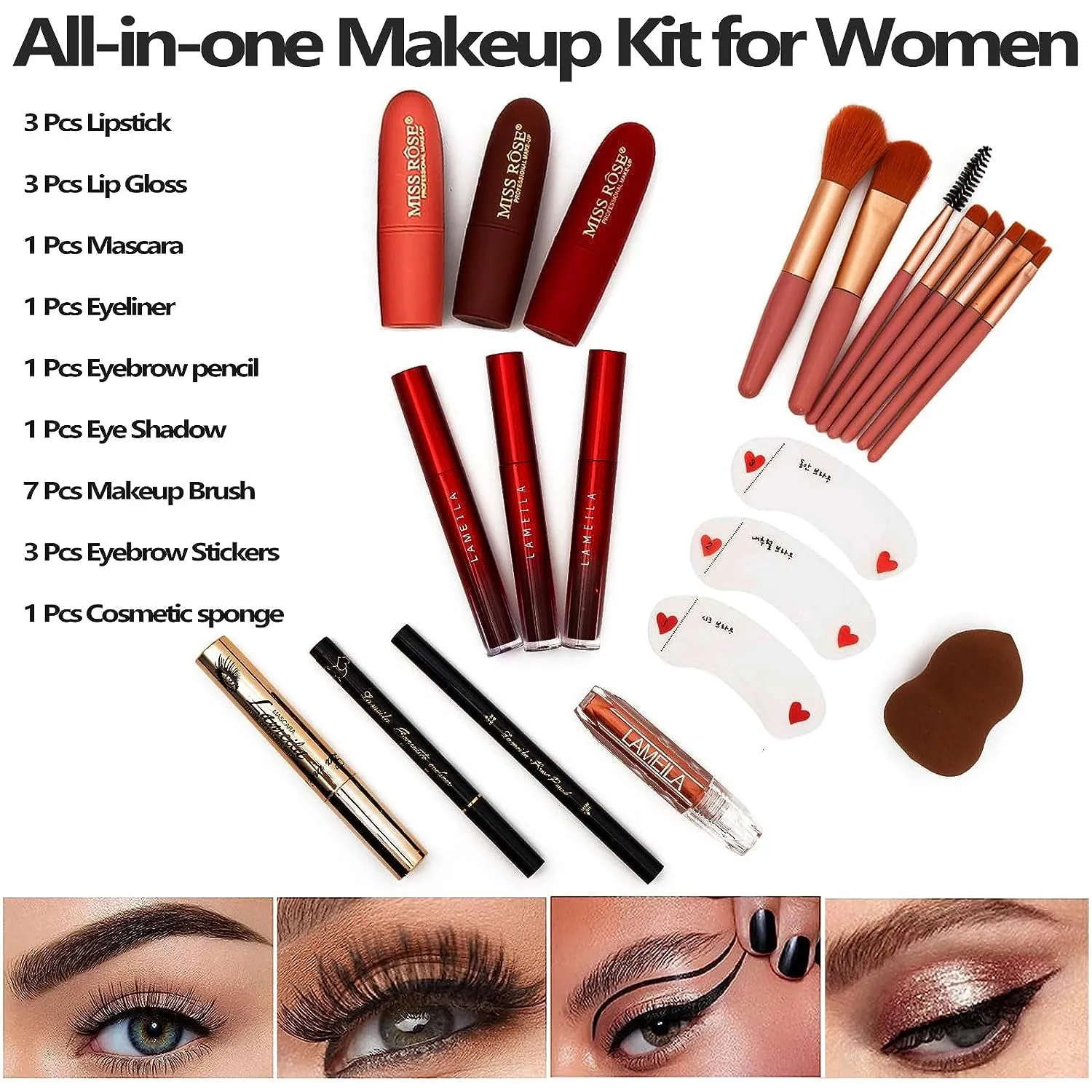 Ultimate 148-Color Makeup Kit for Women - All-in-One Palette & Brushes for Artists and Beginners