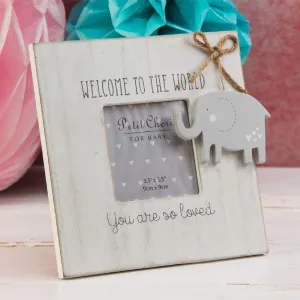 Welcome To The World' Photo Frame by Petit Cheri