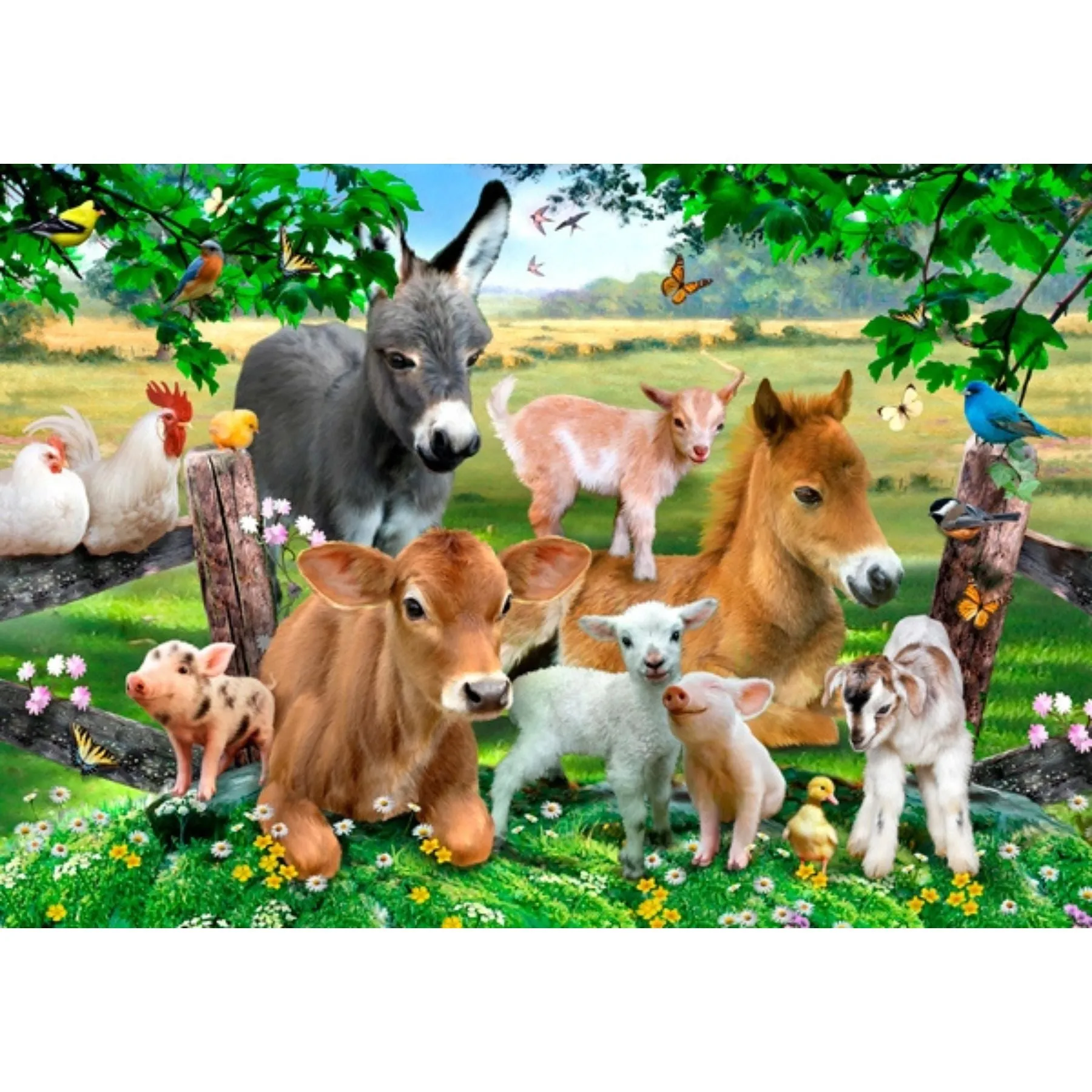 Wooden Jigsaw Puzzle, Farm Animals