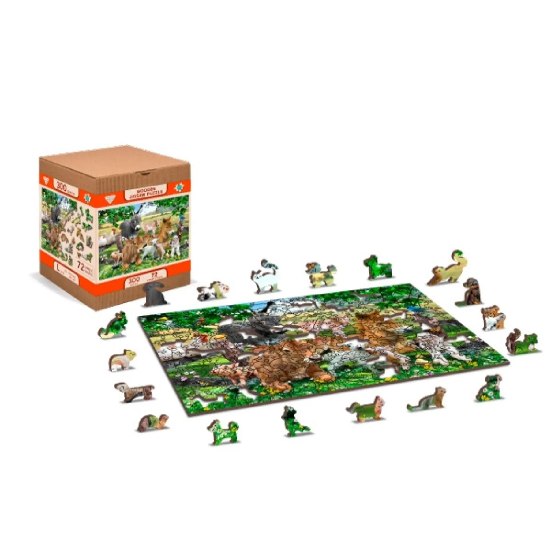 Wooden Jigsaw Puzzle, Farm Animals