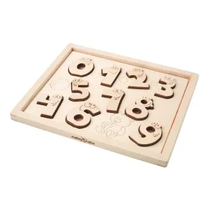 Wooden Puzzle - Funny Numbers