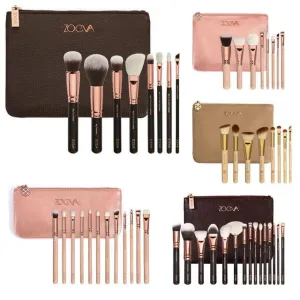 ZOEVA 8pcs Makeup Brushes Rose Golden Luxury Set Brand Make Up Tools Kit Powder Blend brushes zoeva eyeshadow